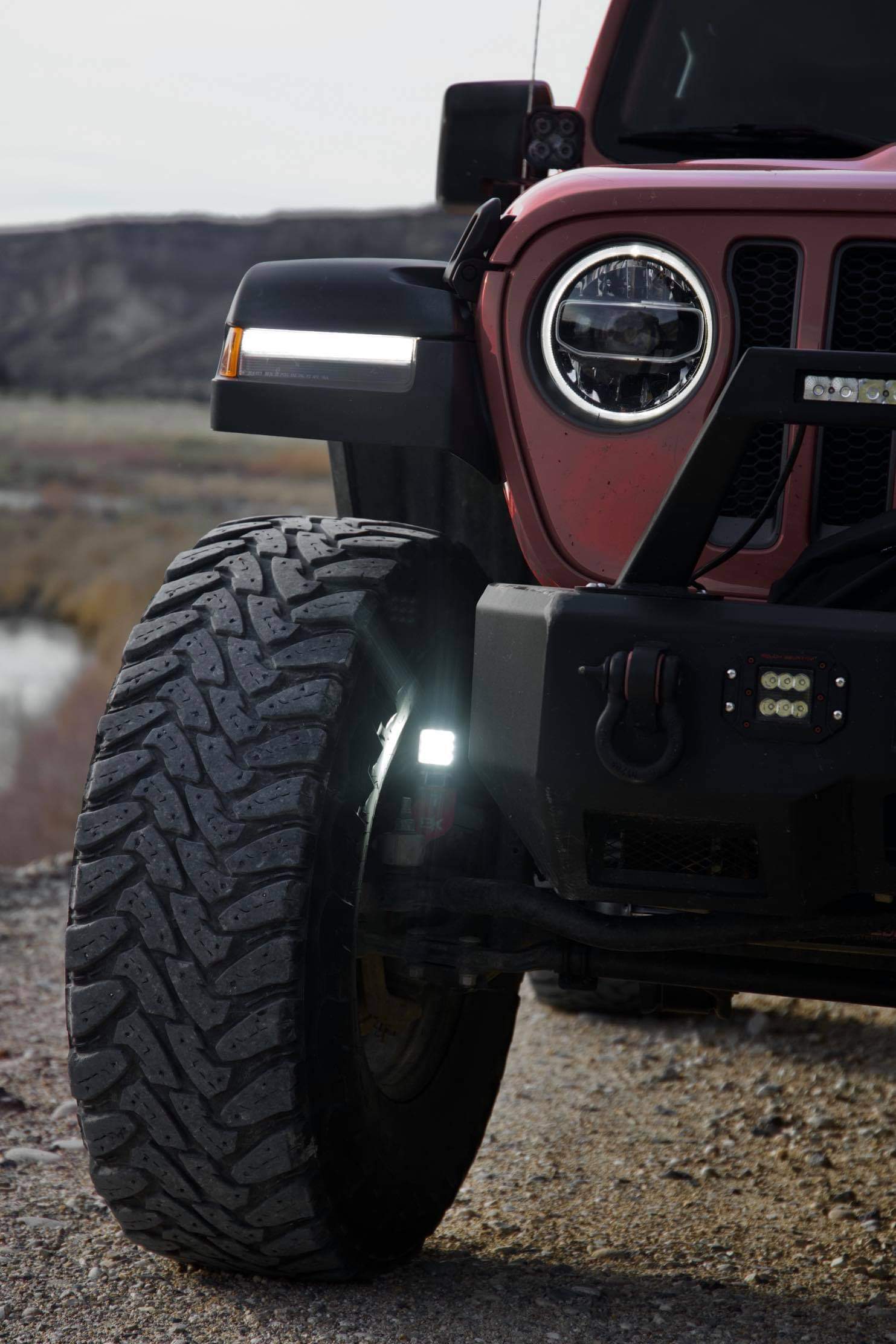 Steerable Knuckle Pod Light Mounts - Jeep JL/JT Wrangler Gladiator 2018+
