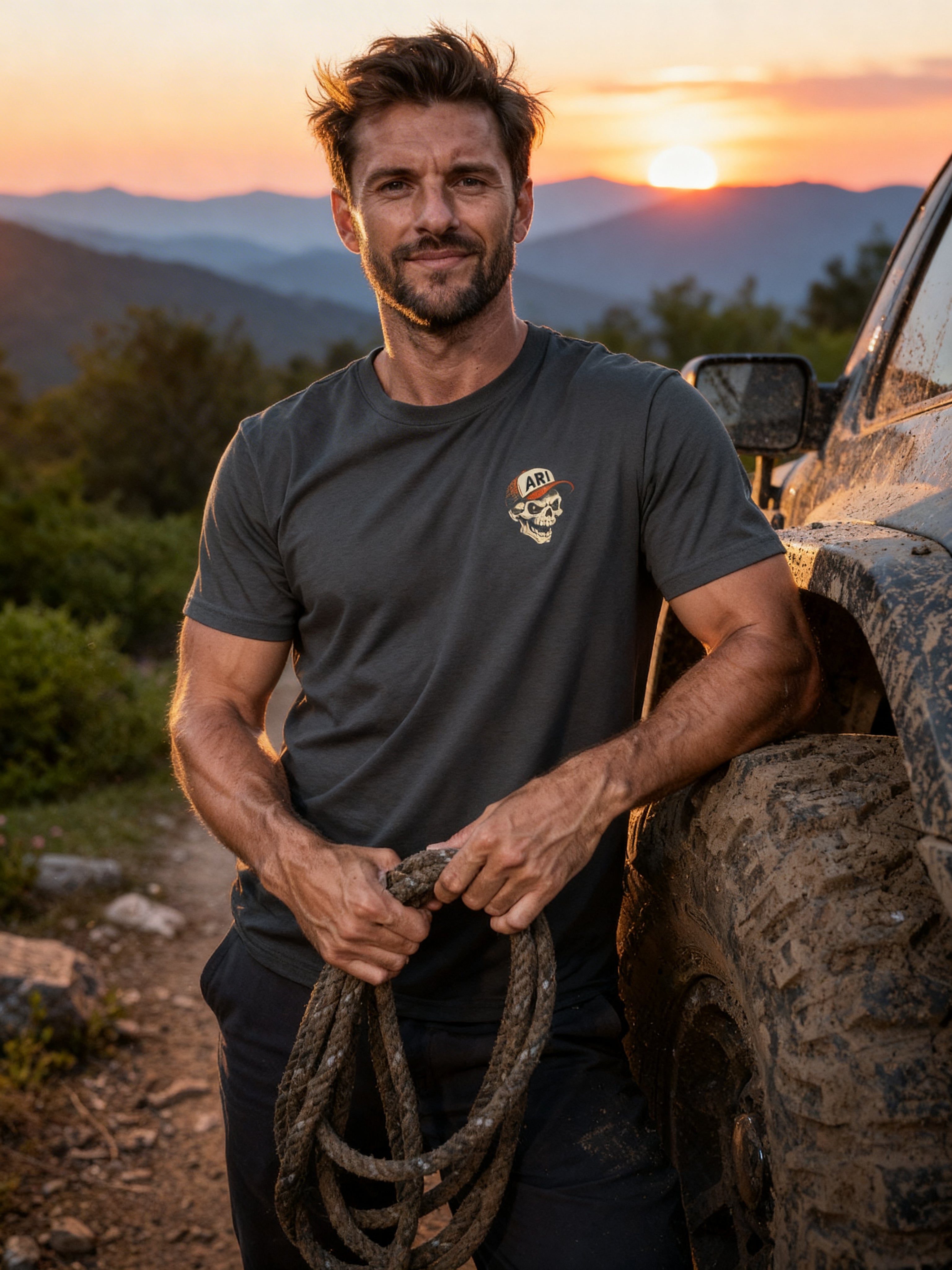 Almost Rolled It Deadlok Vintage Tee: Crawl. Break. Repeat. - lifestyle-onmodel - gallery-2