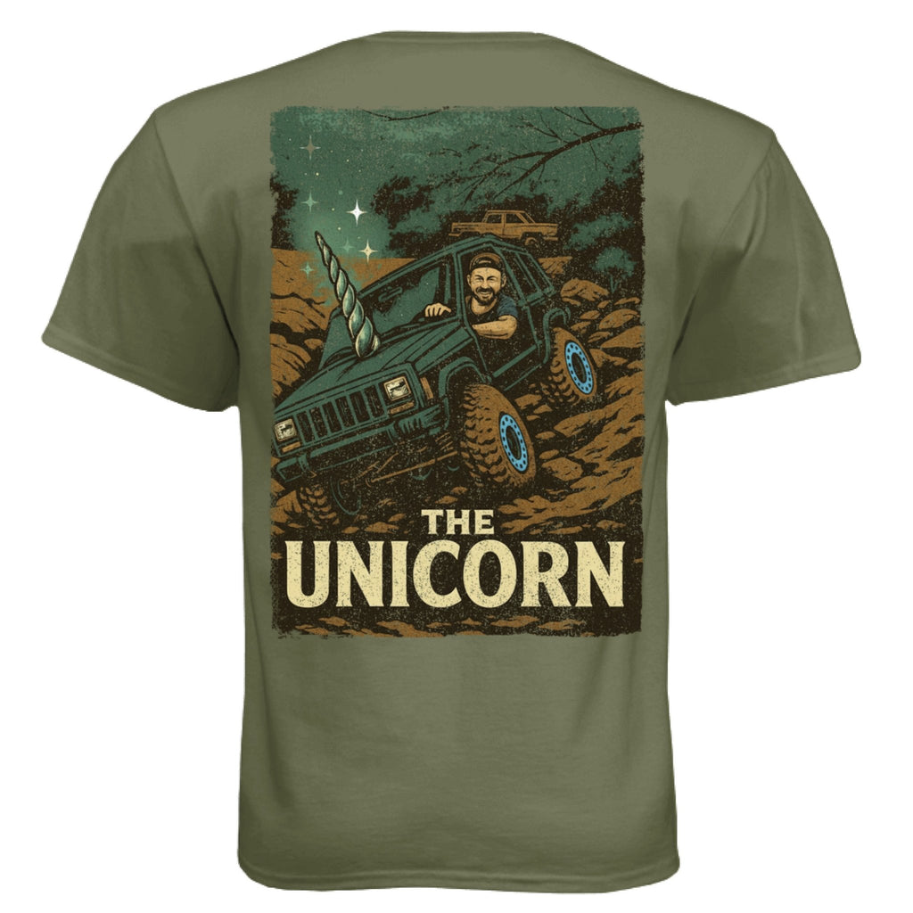 The "Unicorn" XJ Tee - Loose Nuts 4x4 Club Edition - Almost Rolled It