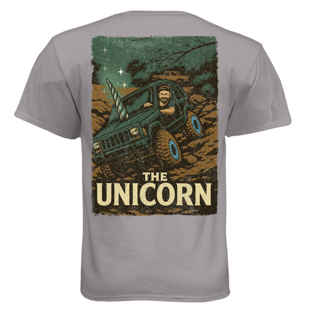 The "Unicorn" XJ Tee - Loose Nuts 4x4 Club Edition - Almost Rolled It