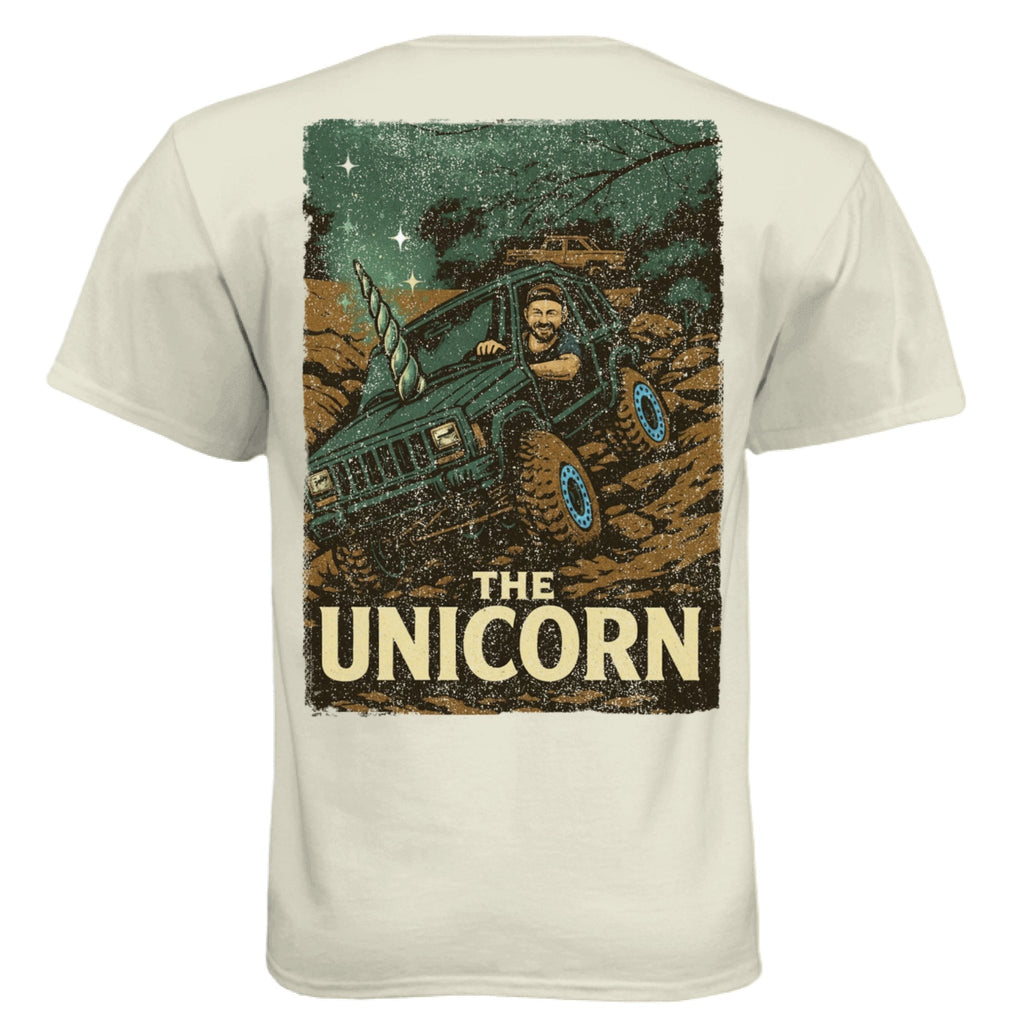 The "Unicorn" XJ Tee - Loose Nuts 4x4 Club Edition - Almost Rolled It