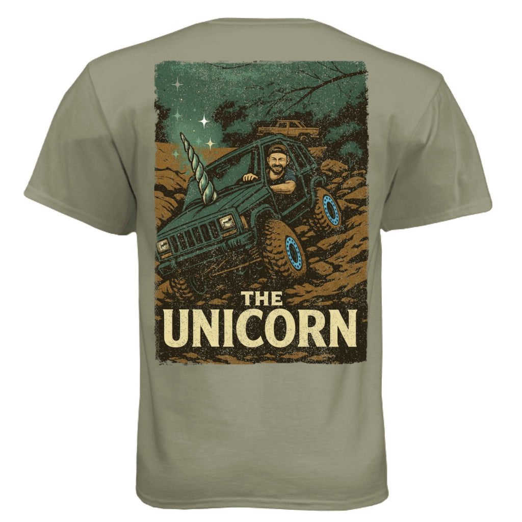 The "Unicorn" XJ Tee - Loose Nuts 4x4 Club Edition - Almost Rolled It