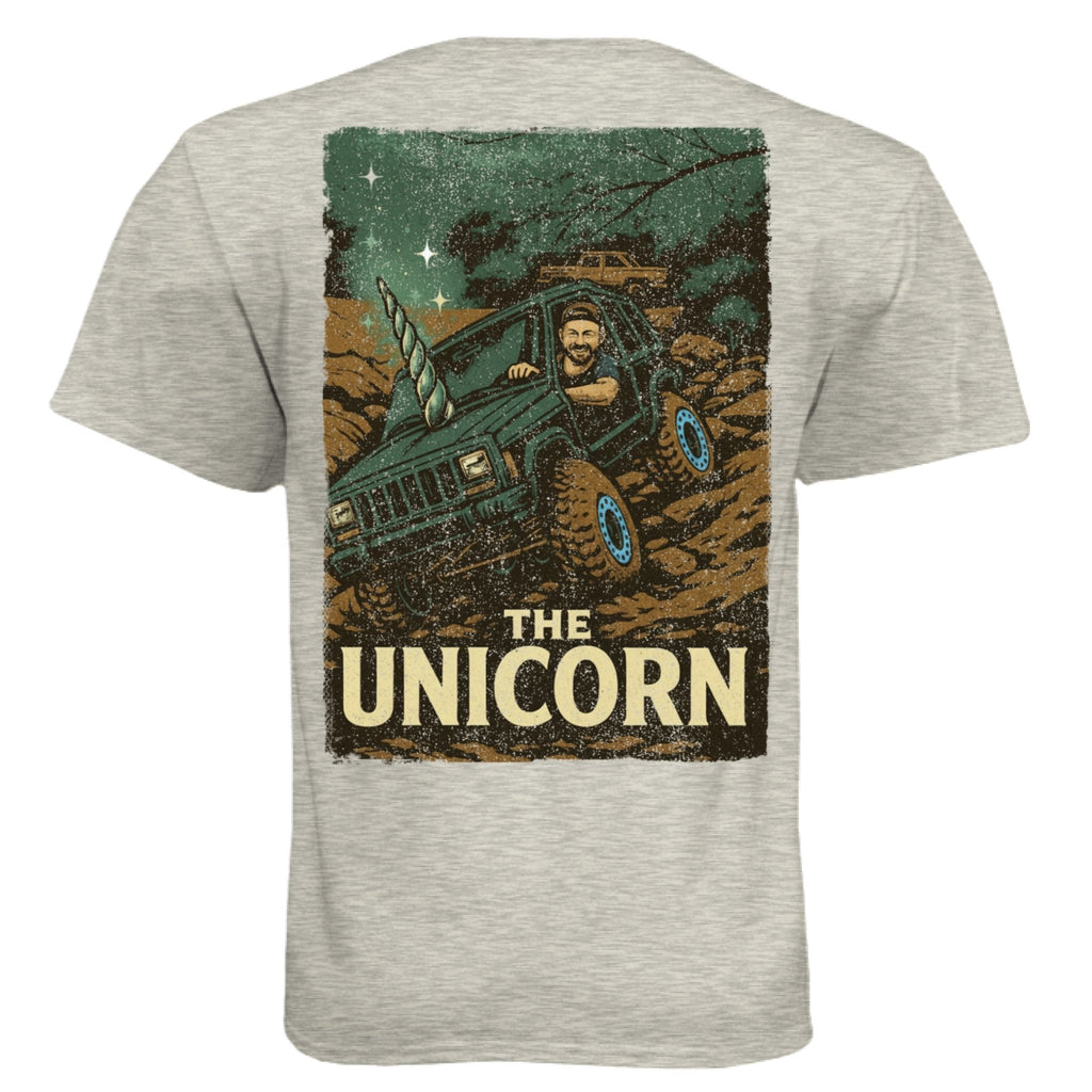 The "Unicorn" XJ Tee - Loose Nuts 4x4 Club Edition - Almost Rolled It