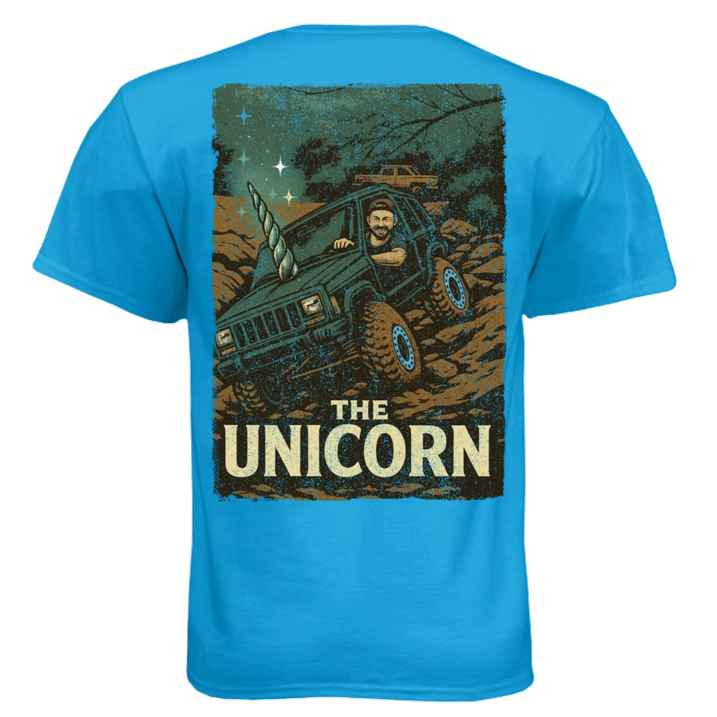 The "Unicorn" XJ Tee - Loose Nuts 4x4 Club Edition - Almost Rolled It