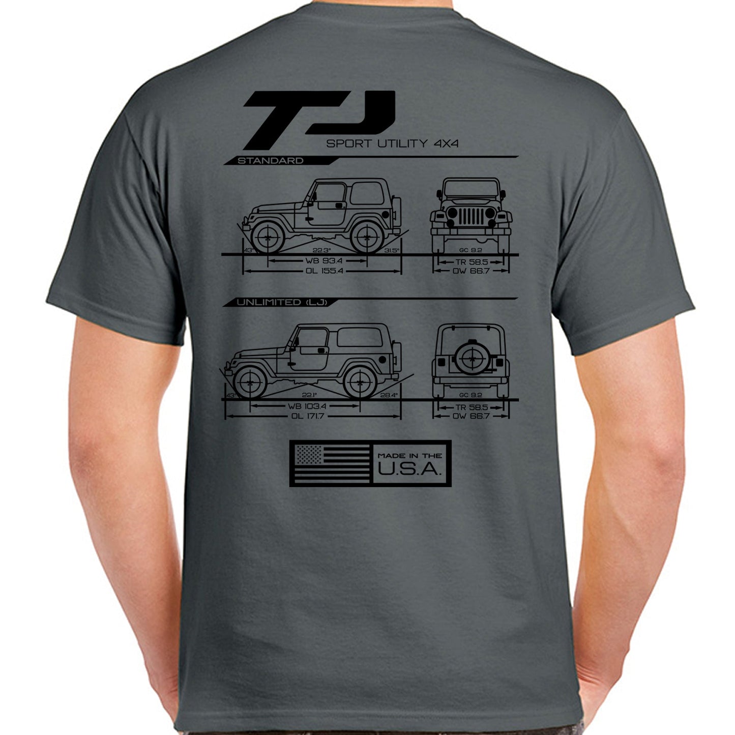 TJ/LJ Blueprint T-Shirt - Almost Rolled It